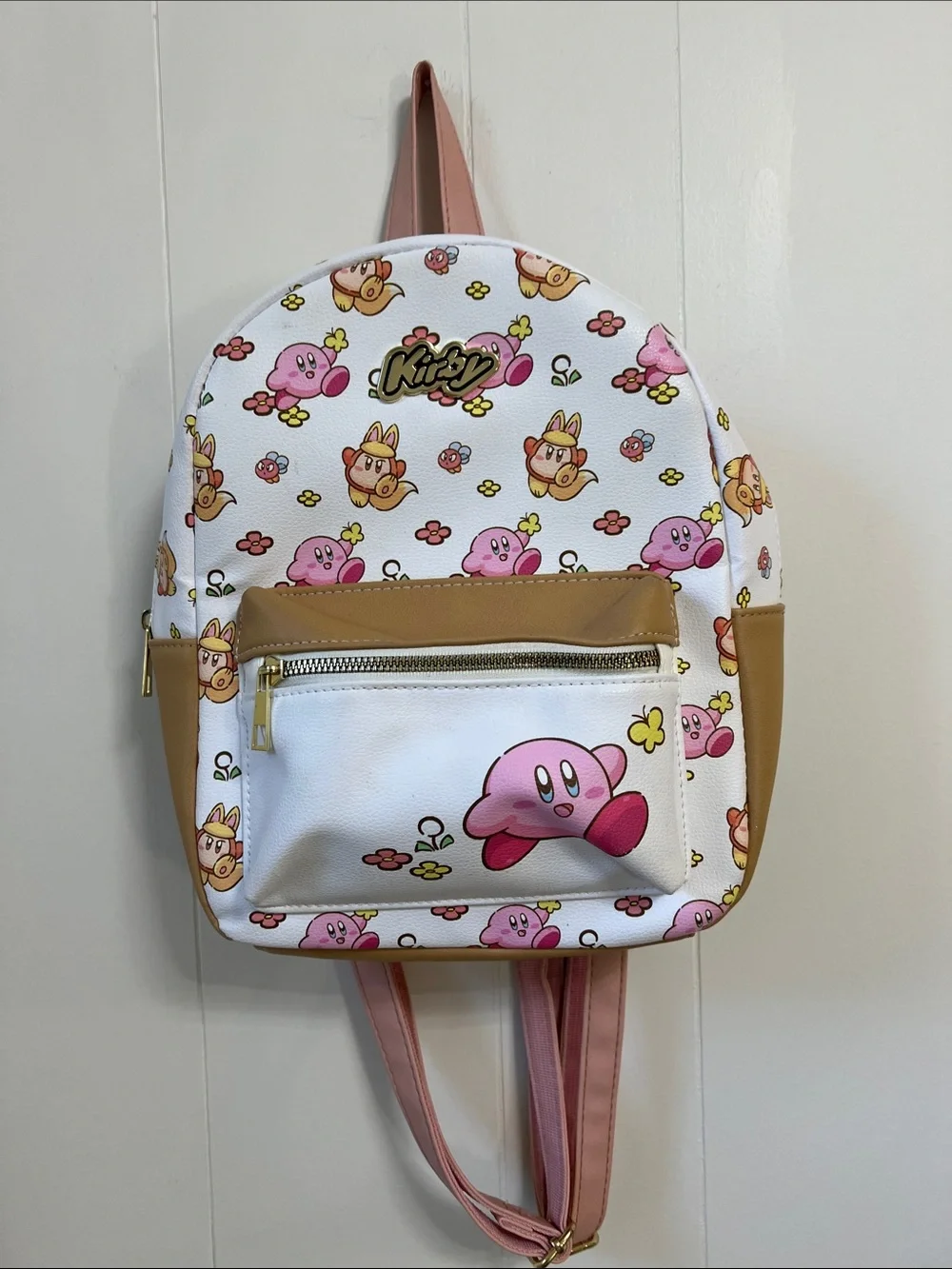Bioworld Official Nintendo Kirby Waddle Dee Flowers Mini Pink Backpack Hot Topic
